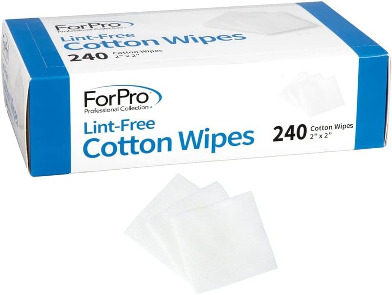 ForPro Lint-Free Cotton Wipes - 100% Pure Cotton Gauze, 2" x 2", White, 240-Count