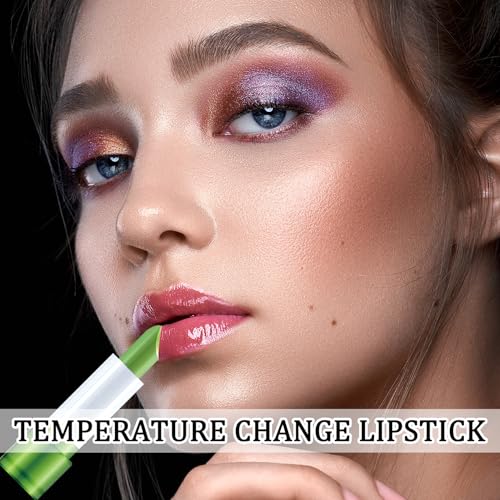 4 Pack Aloe Vera Color Changing Lipstick Set - Moisturizing Lip Gloss for Women
