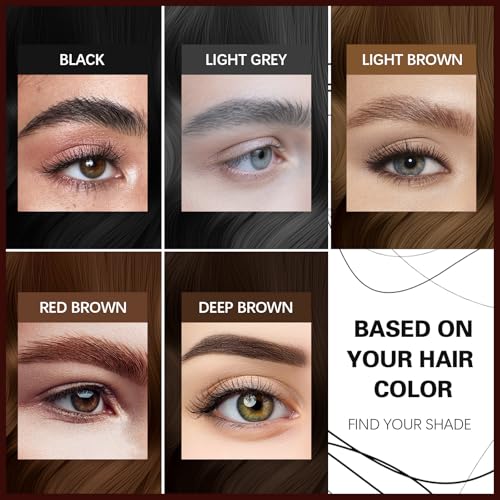 Maksure Deep Brown Microblading Eyebrow Pencil 2 Pack - Ultra Slim, Waterproof & Smudgeproof