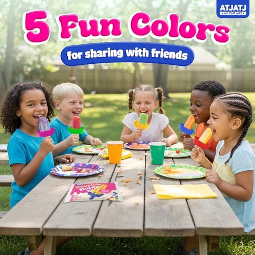 Drip-Free Silicone Popsicle Holders for Kids - 5 Pack
