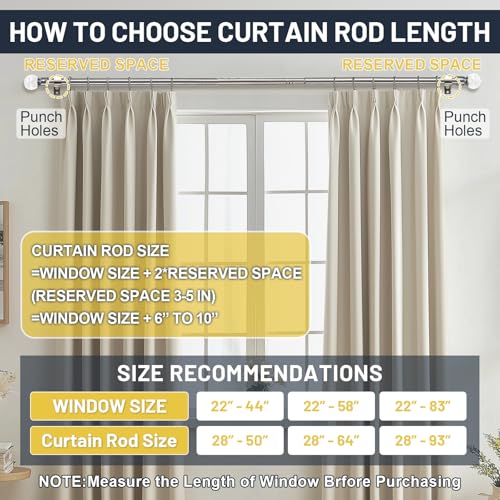 Adjustable 5/8" Single Curtain Rod 28-64" with Acrylic Diamond Finial