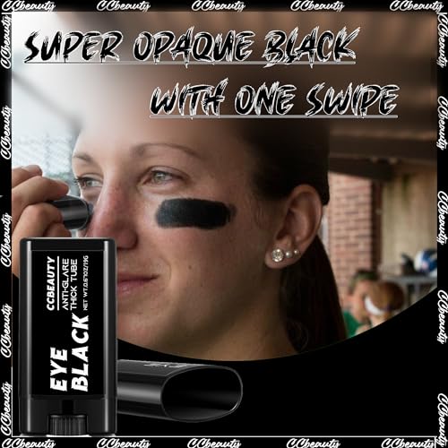 CCBeauty Eye Black Stick Sweatproof Eye Black for Baseball Football Softball – 19g, 1 Count