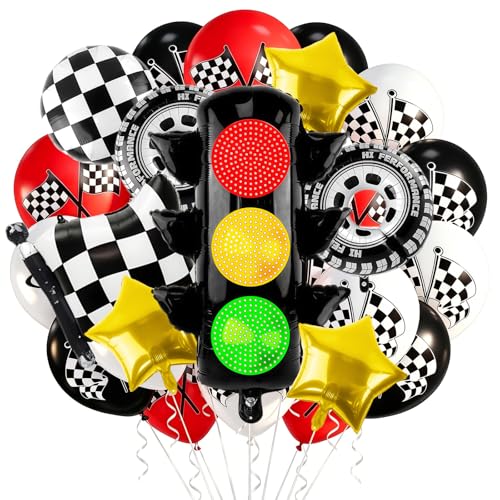 Race Car Balloon Decoration Kit - 33PCS Racing Party Supplies
