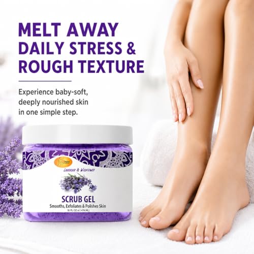 SPA REDI Pedicure Prep Exfoliating Pumice Gel, 16 oz - Hydrating Lavender
