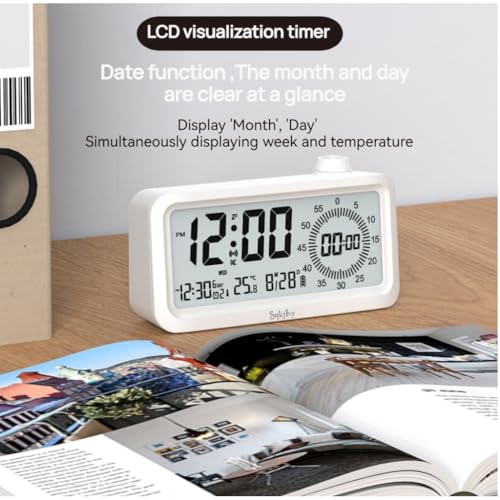 Visual Digital Timer for Kids with LCD Display & Silent Operation