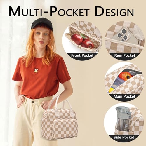 Insulated Lunch Bag for Women & Girls – Reusable Leakproof Cooler Tote