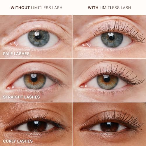 ILIA - Limitless Lash Mascara | Lengthen, Lift, Separate | 12-HR Wear | Flake + Smudge-Resistant | Conditioning Ingredients | Safe for Sensitive Eyes, Clean, Cruelty-Free (After Midnight | Soft black)