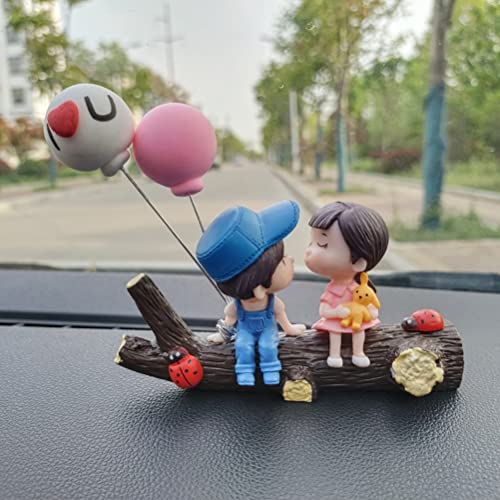 Cute Couple Kissing Car Dashboard Ornament - PVC Decoration
