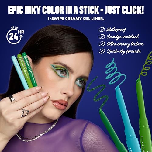NYX Epic Inky Stix Eyeliner - Waterproof Cream Gel, 24HR Wear, 02 Ember Energy