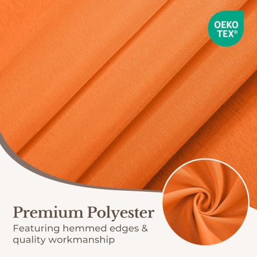 Romanstile Waterproof Halloween Tablecloth - 60x84 inch Orange
