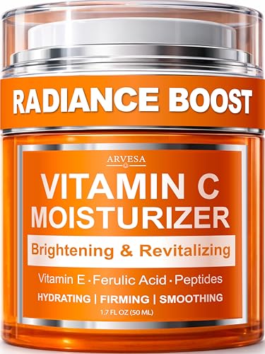 Arvesa Vitamin C Moisturizer for Face - Brightening Anti-Aging Face Cream