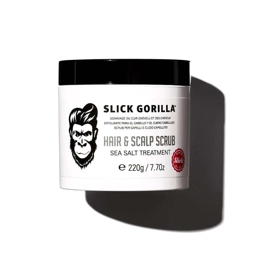 Slick Gorilla Sea Salt Scalp Scrub for Oily Hair and Buildup, 7.76 oz
