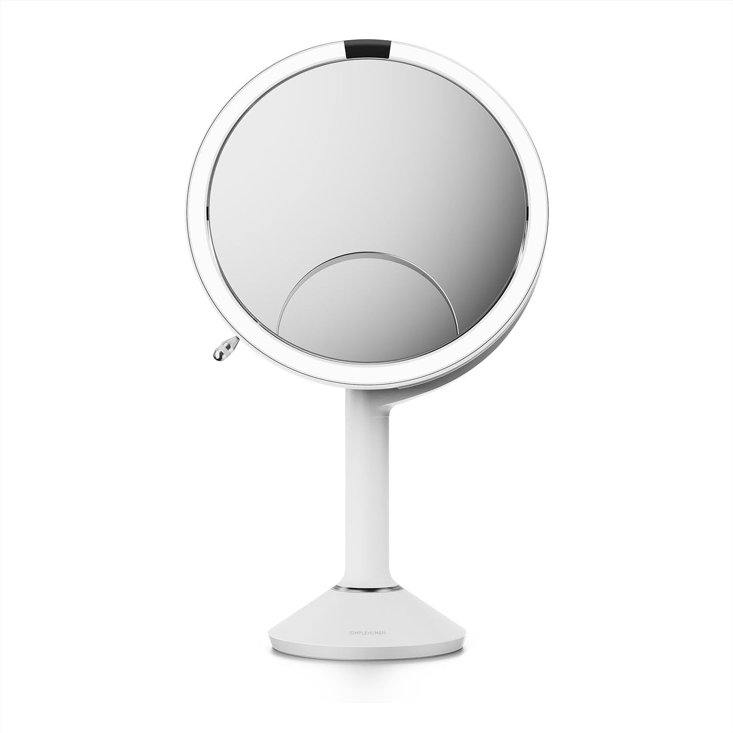 Sensor Mirror Trio - 1X 5X 10X Magnification Round Makeup Mirror | Tru-Lux® Light, Adjustable Brightness, Brass Steel