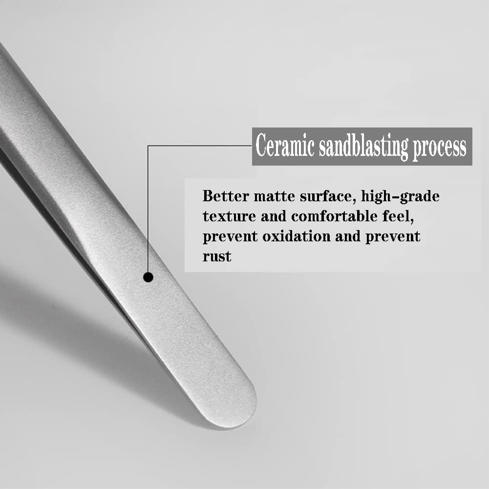 Precision Blackhead Remover Tweezers - 3-Piece Stainless Steel Pimple Popper Tool Kit | Matte Finish
