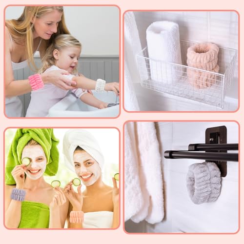 Crosize 6-Pack Microfiber Wristbands for Face Washing