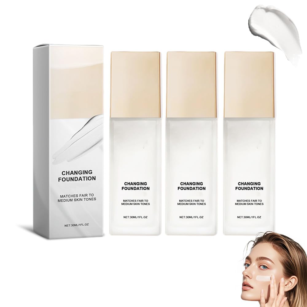 Color Changing Foundation for Mature Skin - All Day Flawless CC Makeup | Warm Tone BB Cream