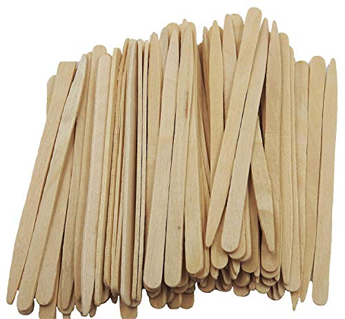 200 Pack Wax Applicator Sticks for Hair Removal & Makeup - Small Birchwood