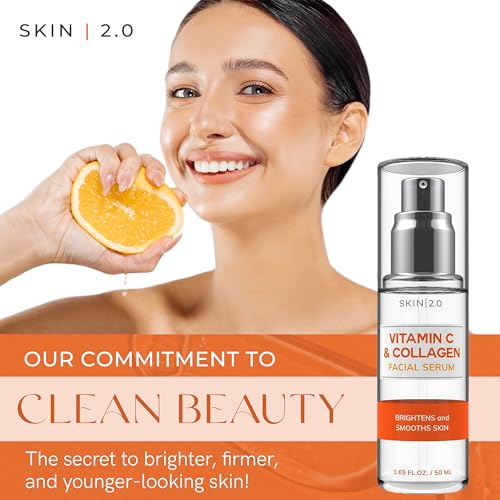 Skin 2.0 Vitamin C Serum for Face - Anti-Aging & Dark Spot Remover, 1.69 oz