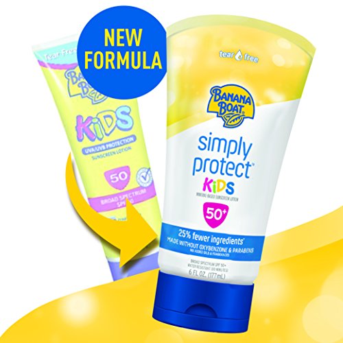 Banana Boat Kid Mineral Sunscreen Lotion SPF 50+ 6oz Tear-Free & Fewer Ingredients