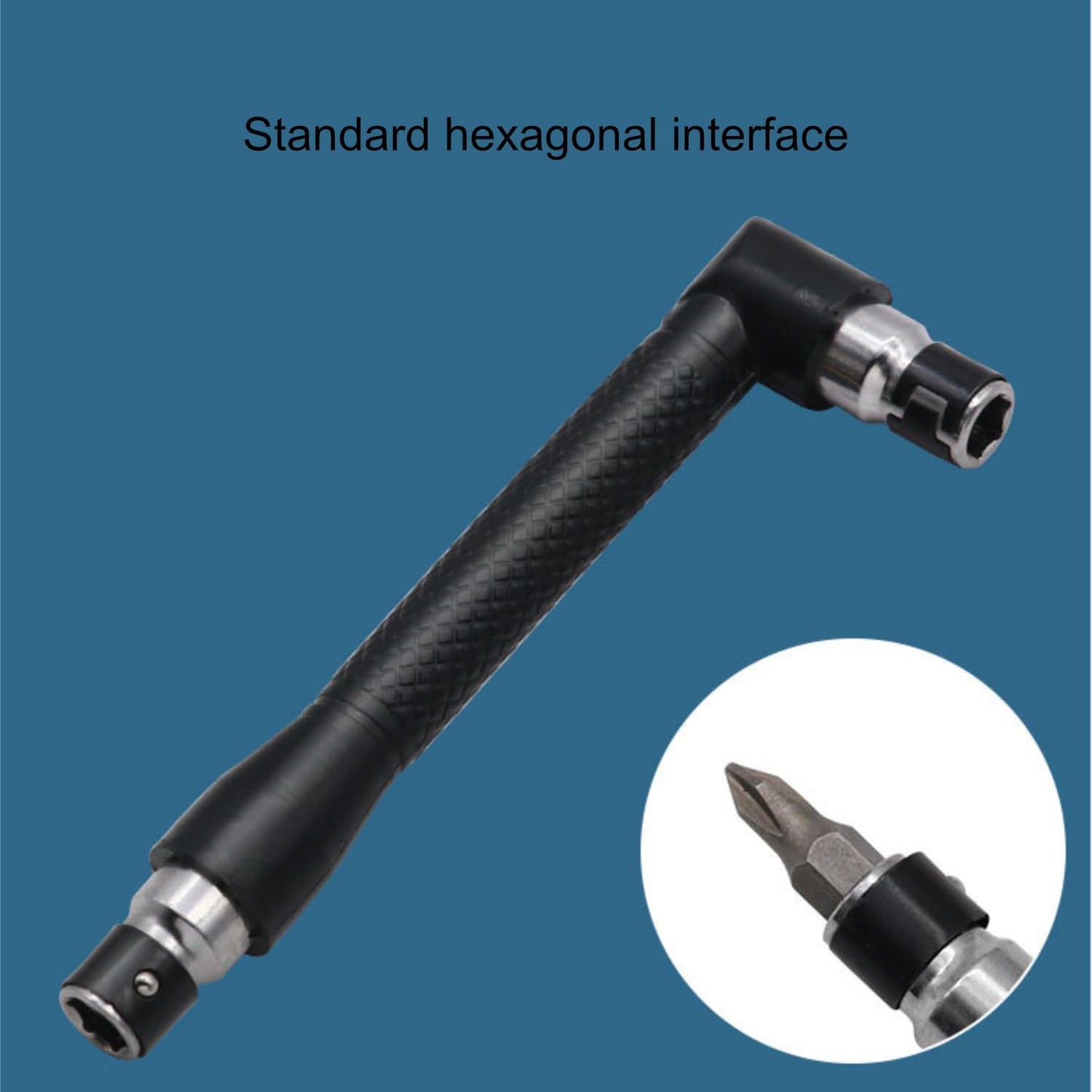 Stubby Drive Socket Wrench - 1/4 Inch Right Angle Screwdriver for Tight Spaces