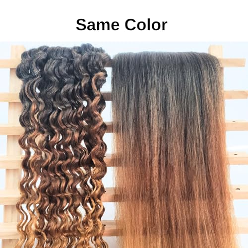 Leticia 26 Inch Pre-Stretched Knotless Boho Braiding Hair Ombre 1B/30/27 Pack of 5 Black Brown
