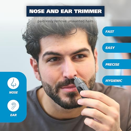 Wahl Battery Operated Ear & Nose Hair Trimmer for Men - Model 3026462, Pack of 1