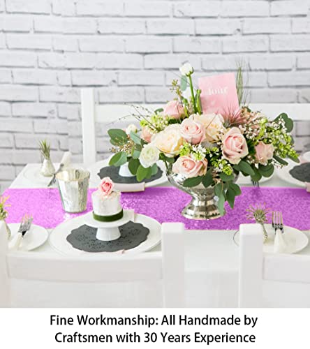 Lavender Sequin Table Runner Set - 2pcs, 12x72 Inch Sparkly Decor