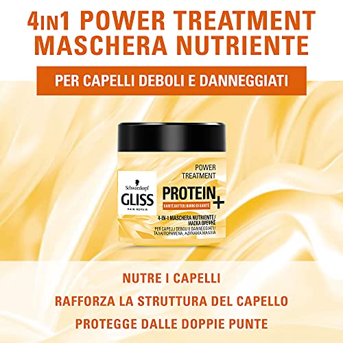 Schwarzkopf Gliss 4-in-1 Hair Mask with Protein & Shea Butter 400ml