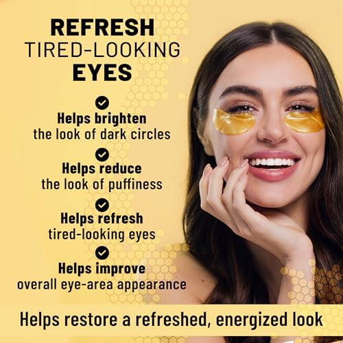 TOLEVITA Gold Caffeine & Vitamin C Under Eye Patches - Brightening & Hydrating 60 Patches