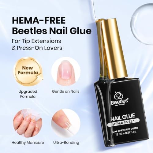 Beetles 15ml HEMA-Free Nail Glue Gel for Acrylic Tips & Extensions