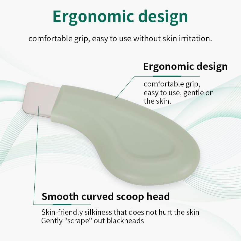 Blackhead Remover Tools - Silicone Face Scraper for Deep Cleansing | Green Color