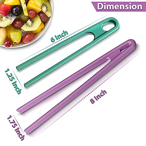 Silicone Toaster Tongs Set of 2 - Heat Resistant & Non-Stick