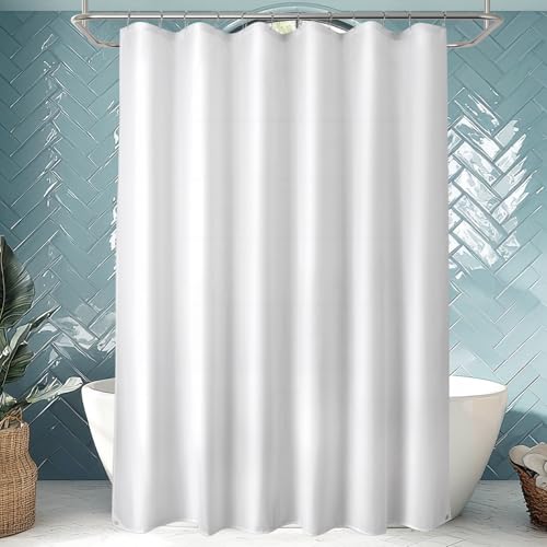 Titanker Waterproof Shower Curtain Liner 72x80 Inches - White