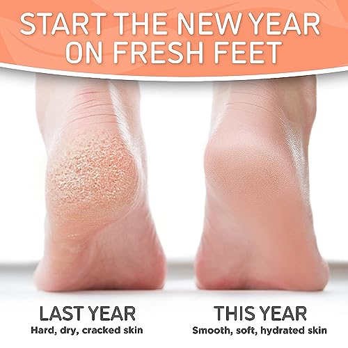 Soft Touch Peach Exfoliating Foot Peel Mask – Pack of 2 for Dry, Cracked Skin