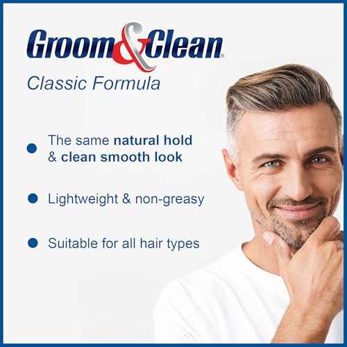 Groom & Clean Hair Styling Gel for Men - 4.5 Oz, Pack of 2