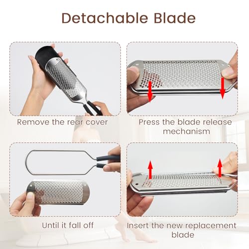 GAZEPLUS Colossal Foot Rasp Scraper - Stainless Steel Callus Remover