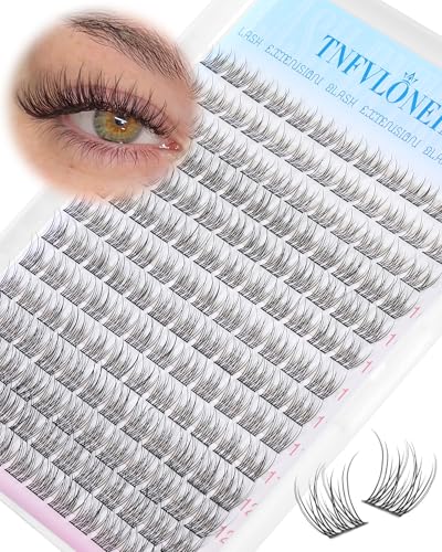 U-Natural 9-12MM Wispy Lash Clusters 168pcs Natural Look Eyelash Extensions