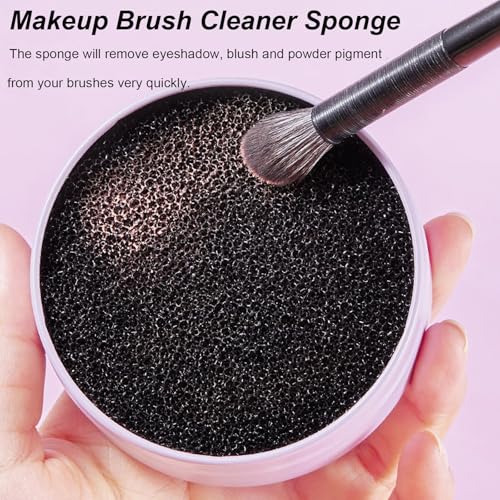 TYSSELY Makeup Brush Cleaner Sponge - 2 Pack for Quick Color Change