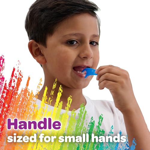 GUM Crayola Kids Floss Picks with Fluoride, Grape Flavor - 75 Count (Pack of 6)