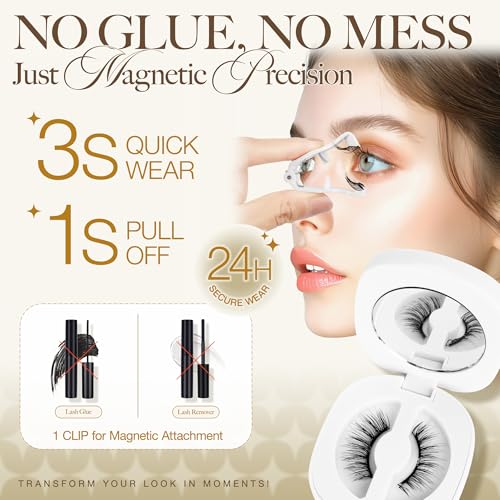 LASHVIEW RCM01 Magnetic Eyelashes Kit - Natural Look & Reusable