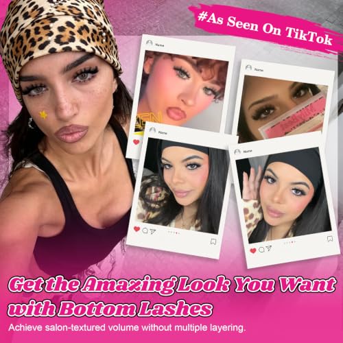 MilyBest Rozen Lash Clusters with Spikes & Bottom Lashes - 10-18mm D-Curl, Fairy Glam, Beginner Friendly (Lashes Only)
