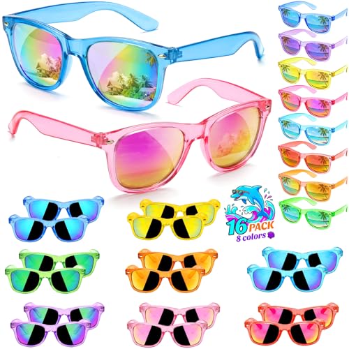 GINMIC Kids Sunglasses with UV400 Protection - 16 Pack Party Favors