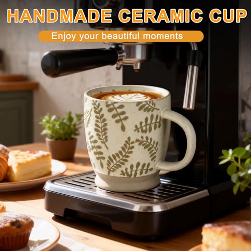 Handcrafted 18oz Coffee Mug - Rustic Ceramic Cup for Tea & Coffee