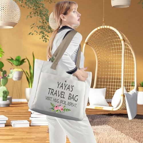 WCGXKO Yaya Tb Tote Bag for Grandma | Mother's Day Gift