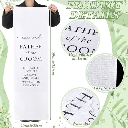 Wedding Memorial Chair Sign for Father of the Groom - Reserved Seat Decor