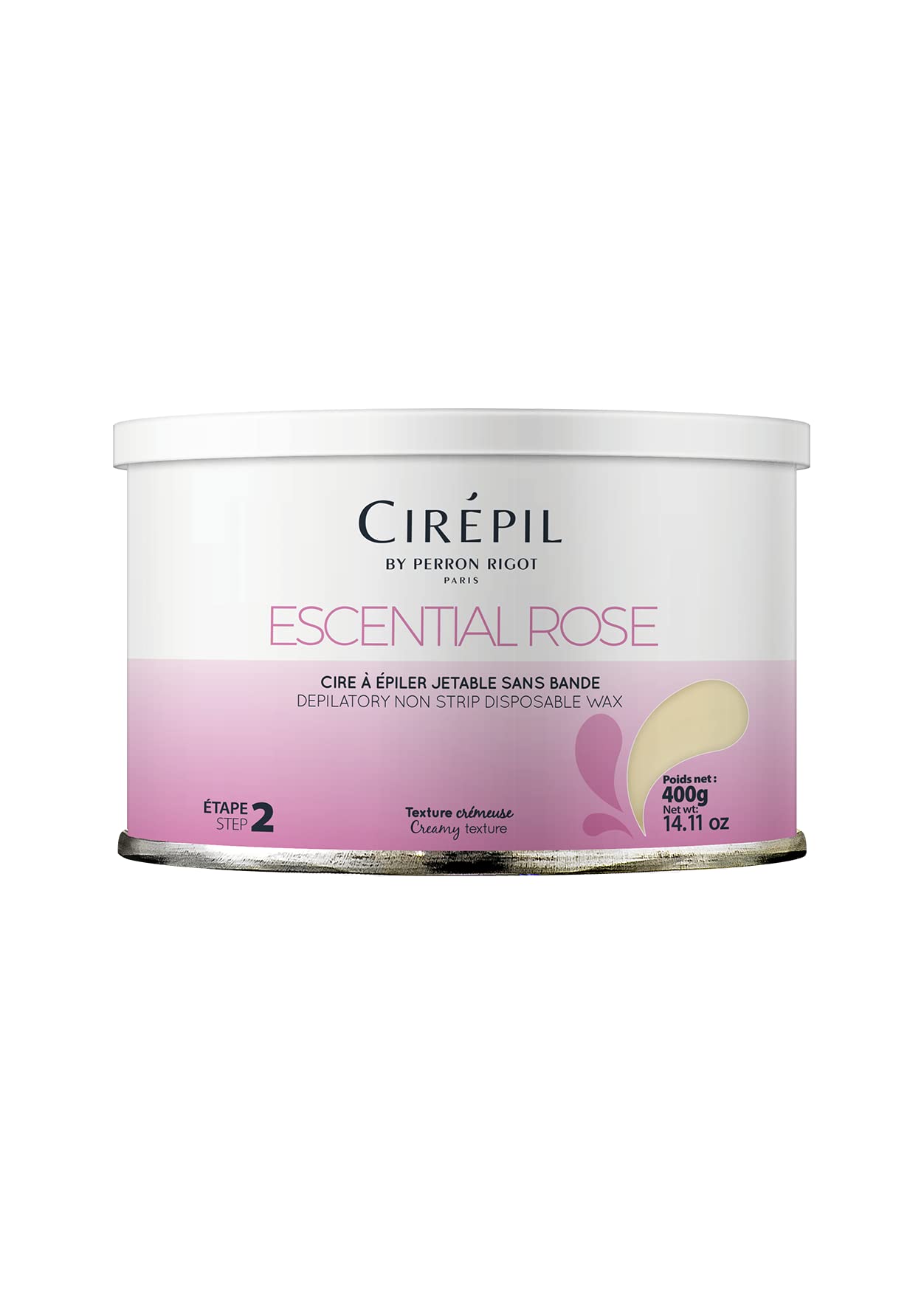 Cirepil - Escential Rose - Light Rose Scent - All-Purpose, Creamy Texture - Perfect for Bikini Waxing