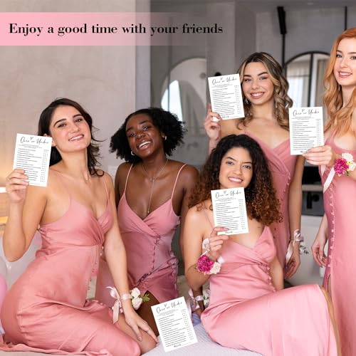 Over or Under Wedding Game Cards - 30 Pack for Bridal Showers & Engagement Parties