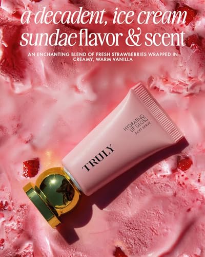 Truly Beauty Hydrating Lip Gloss - Rosy Pink Tinted High Shine Lip Gloss