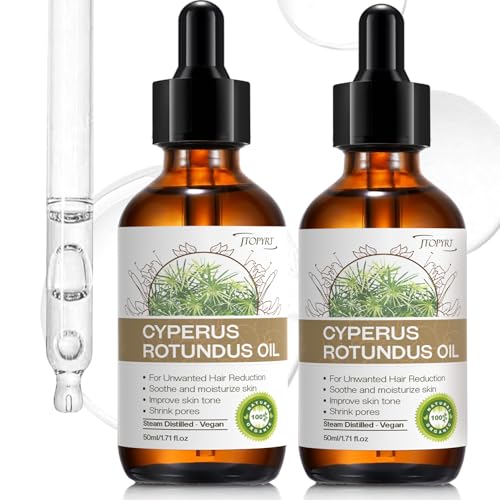 Cyperus Rotundus Oil for Hair Removal & Skin Care - 2 Pack