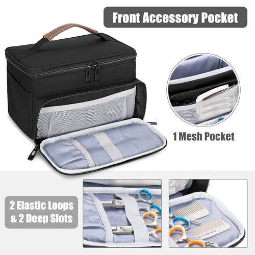 CURMIO Hair Clipper Travel Case - Portable Grooming Tool Storage Bag